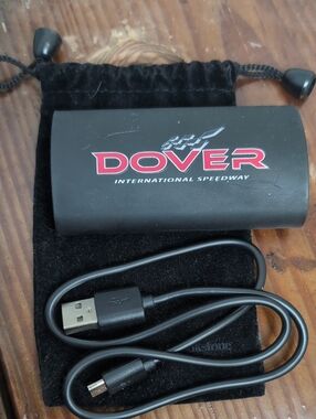 Brookstone Dover International Speedway Portable Power Bank with USB Cable + Bag